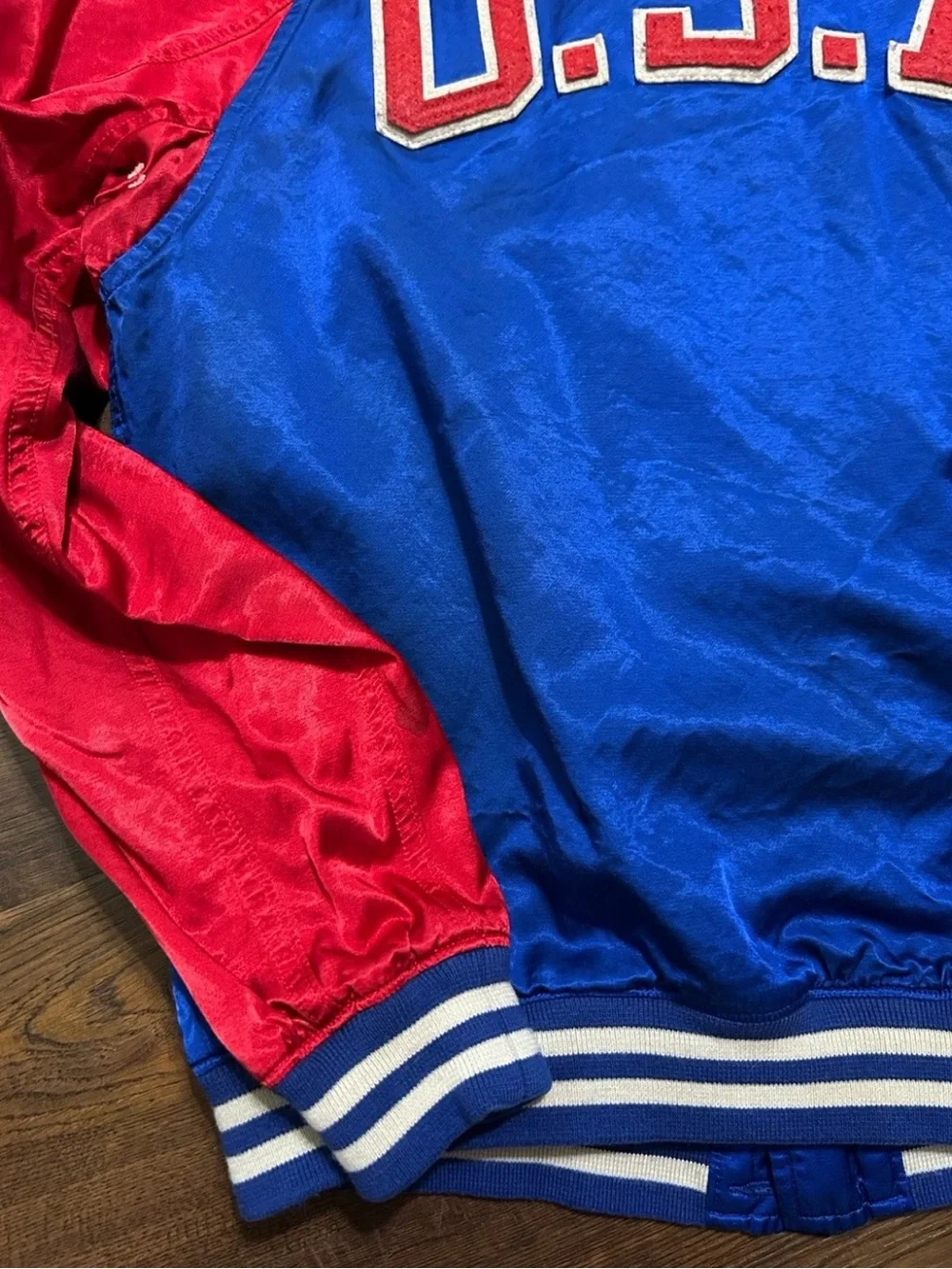 polo ralph lauren satin jacket k-swiss usa size medium